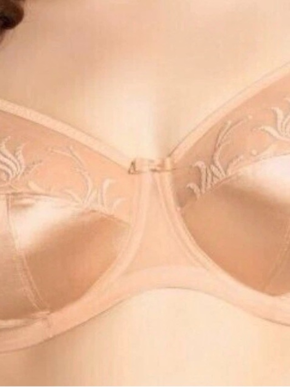 Elomi Satin Embroidered Nude Support Underwire Bra